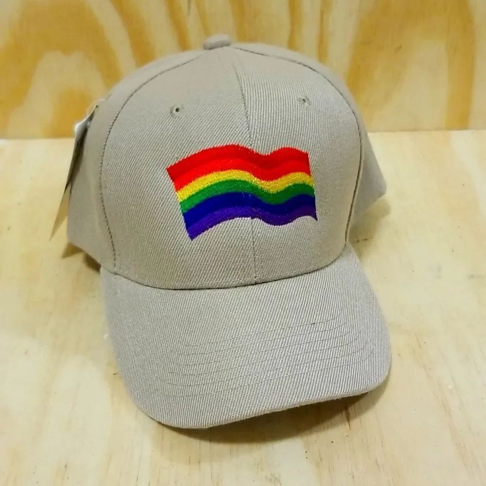 LGBTQ Squiggly Pride Adjustable Hat Unisex